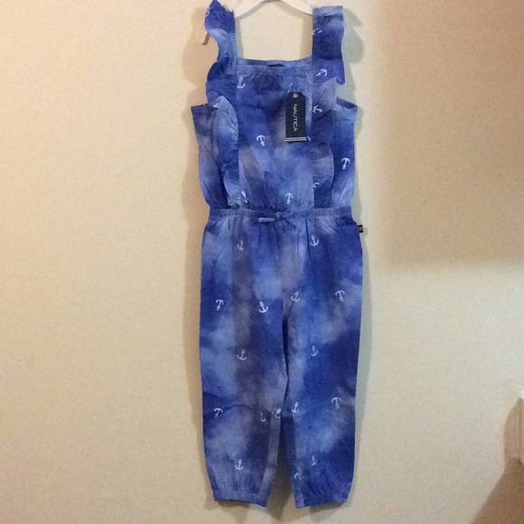 nautica girl 👧 jumpsuit size 4T 💕💕💕 - Picture 1 of 7